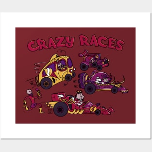 Crazy Races Posters and Art